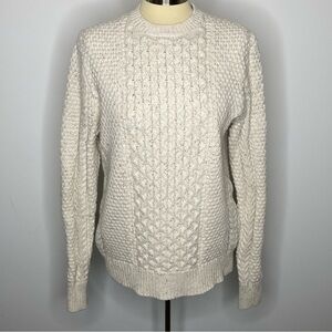 Mutual Weave Cream Fisherman Sweater